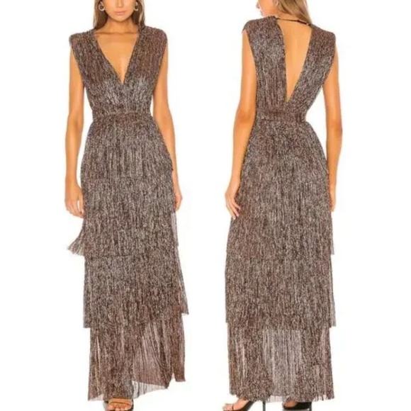 Sabina Musayev Bronze Skylar Gown (Size M) - Picture 1 of 12